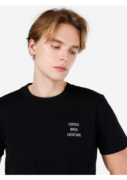 Siyah Erkek Tshirt K.kol