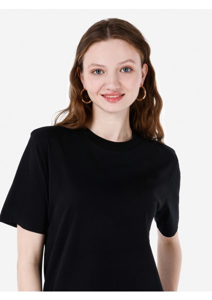 Siyah Kadın Tshirt K.kol