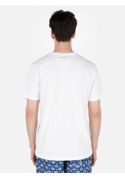 Beyaz Erkek Tshirt K.kol
