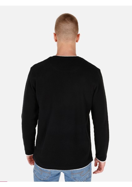 Siyah Erkek Tshirt U.kol
