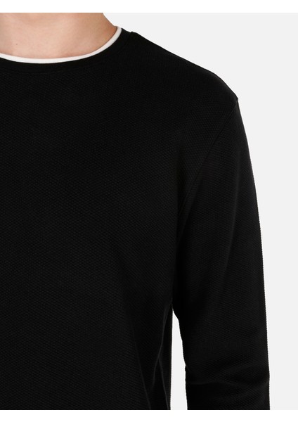 Siyah Erkek Tshirt U.kol