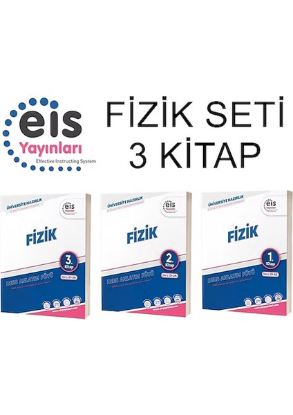 Eis Yks Daf Fizik 1-2-3 Set (3 Kitap) Yeni Mavi Seri Ders Anlatım Föyleri