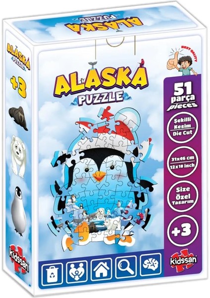 Kidsan Alaska 51 Parça Puzzle