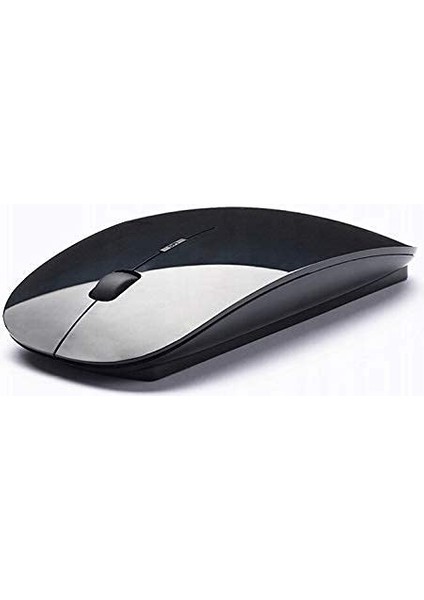 Slim İnce MOUSE Piano Black Parlak Siyah Kablosuz Optik Fare Maus 2.4Ghz