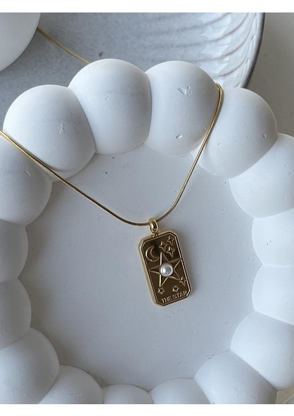 Tarot Pearl The Star Gold Kolye fiyatları