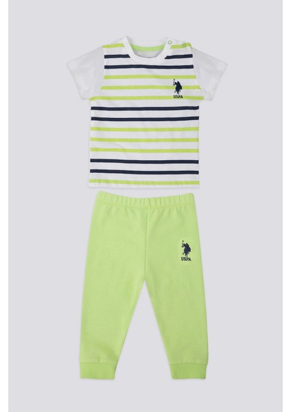 Fun Yeşil Bebek T-shirt Takım