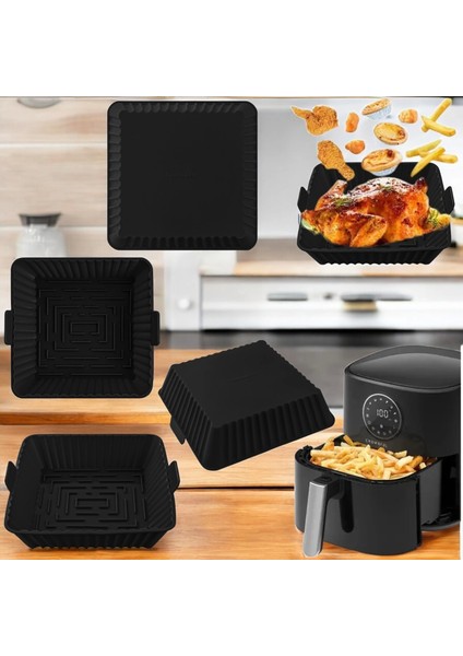 Kare Airfryer Pişirme Kabı