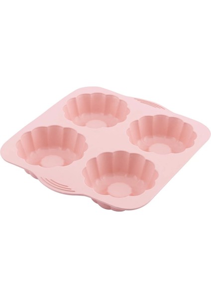 Silikon 4'lü Yonca Kek ve Kurabiye Kalıbı modelleri