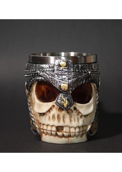 Kafatası Kupa Bardak 330 ml ( 3D Skull Mug ) Kupalar Çay Veya Kahve