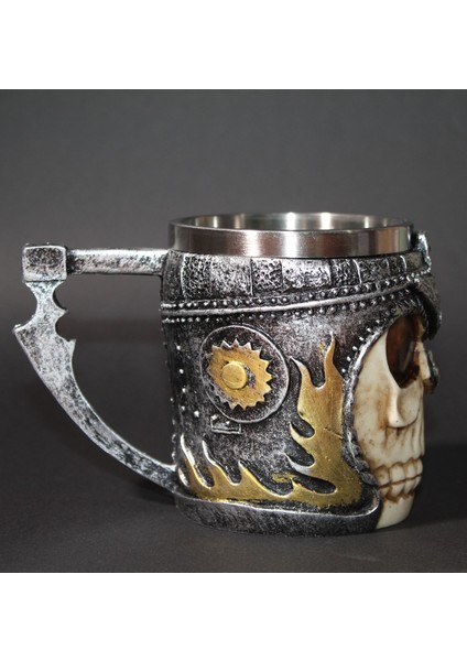 Kafatası Kupa Bardak 330 ml ( 3D Skull Mug ) Kupalar Çay Veya Kahve