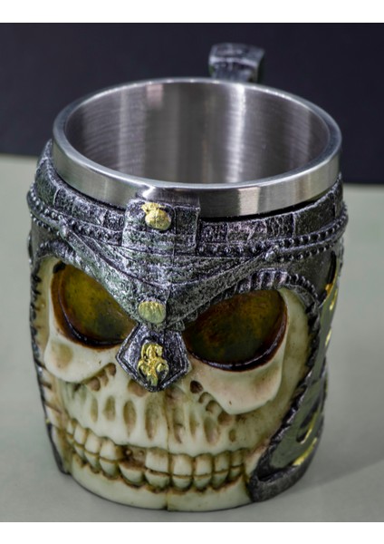 Kafatası Kupa Bardak 330 ml ( 3D Skull Mug ) Kupalar Çay Veya Kahve