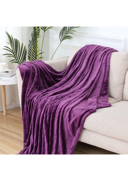 Düz Renk Battaniye Flanel Battaniye Mercan Polar Battaniye Flanel Flanel Hediye Battaniye Klima Battaniye Şal (Yurt Dışından)