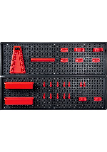 Qbrick Pegboard Kit With Red Additions Çalışma Alet Panosu