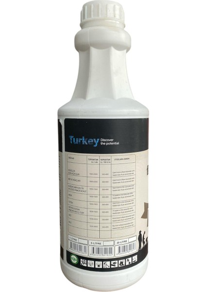 Black Sleek Sıvı Humik Asit 1 Litre Humik Fulvik %14