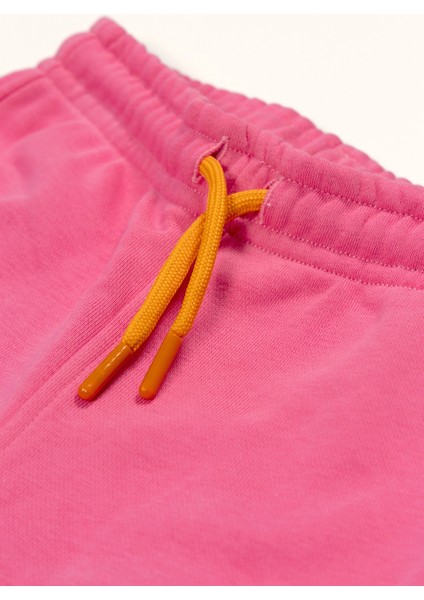 Kız Çocuk Pembe Eşofman Altı - Jogger (Turuncu Kordonlu) fiyatları