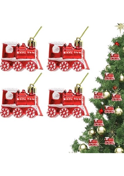 Yılbaşı Temalı Mini Tren Dekorasyon Seti 4 Adet fiyatları