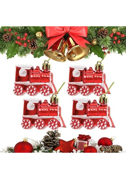 Yılbaşı Temalı Mini Tren Dekorasyon Seti 4 Adet indirimleri
