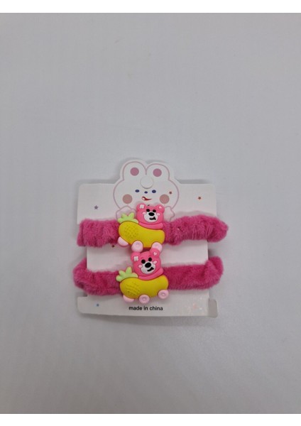 Figürlü Lastik Toka Seti Hello Kitty Arabalı Ayıcık