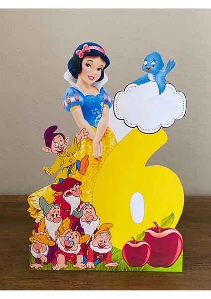 Pamuk Prenses ve Yedi Cüceler “6” Masaüstü Ayaklı Pano