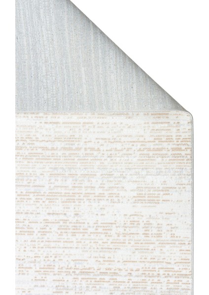 Sateen Koleksiyonu Makinede Yıkanabilen, Kolay Kullanımlı Kaymaz Taban Halı ST101 Bej