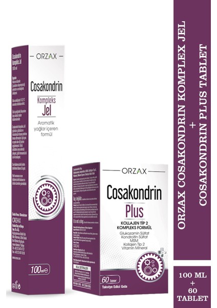 Cosakondrin Jel 100 ml + Cosakondrin Plus 60 Tablet