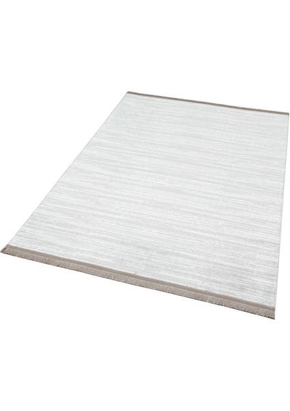 Sateen Koleksiyonu Makinede Yıkanabilen, Kolay Kullanımlı Kaymaz Taban Halı ST09 Gri
