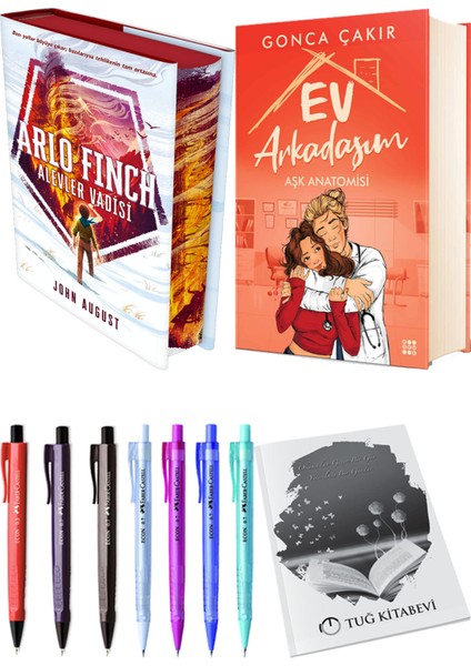 Ev Arkadaşım Aşk Anatomisi Ciltli ve Arlo Finch Alevler Vadisi Ciltli John August 2li Set