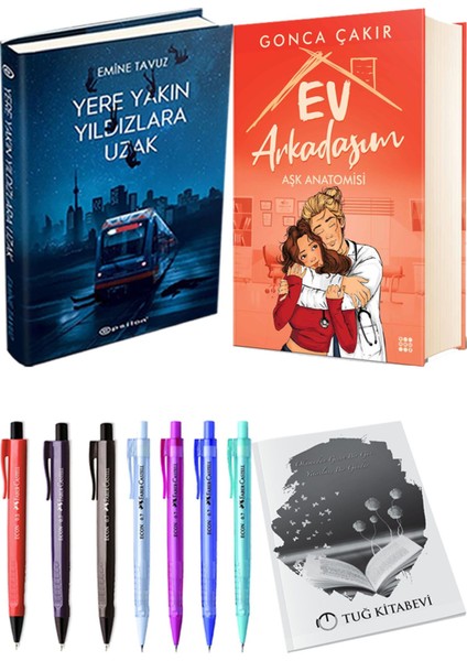 Ev Arkadaşım Aşk Anatomisi Ciltli ve Yere Yakın Yıldızlara Uzak Ciltli Emine Tavuz 2li Set