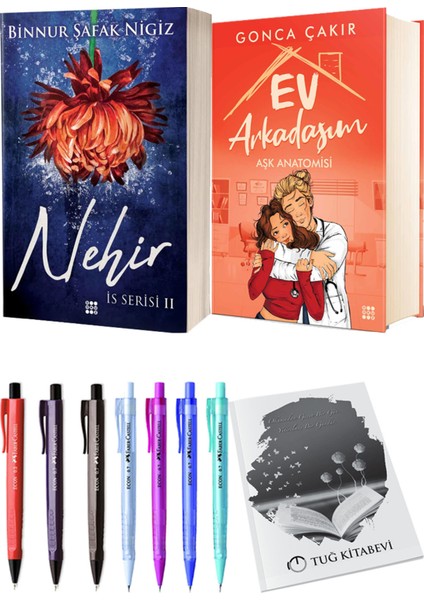 Ev Arkadaşım Aşk Anatomisi Ciltli ve Is Serisi 2 Nehir Ciltli Binnur Şafak Nigiz 2li Set