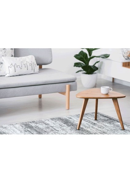 Sateen Koleksiyonu Makinede Yıkanabilen, Kolay Kullanımlı Kaymaz Taban Halı ST01 Gri