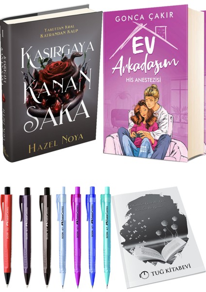 Ev Arkadaşım His Anestezisi Ciltli ve Ephesus Yayınları Kasırgaya Kanan Saka 1 Ciltli Hazel Noya 2li Set