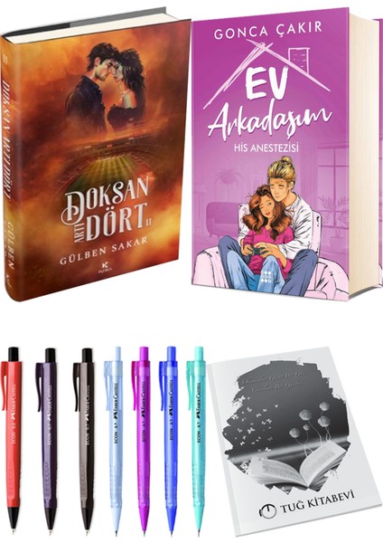 Ev Arkadaşım His Anestezisi Ciltli ve Doksan Artı Dört 2 Ciltli Gülben Sakar 2li Set