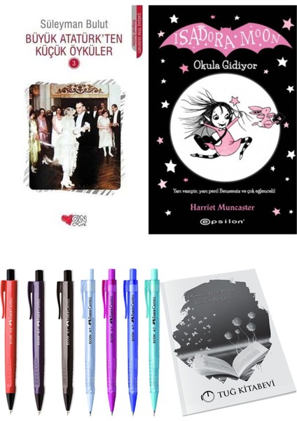 Isadora Moon 1 Okula Gidiyor ve Büyük Atatürk'ten Küçük Öyküler 3 2li Set