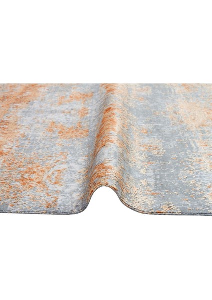 Sateen Koleksiyonu Makinede Yıkanabilen, Kolay Kullanımlı Kaymaz Taban Halı ST01 Toprak