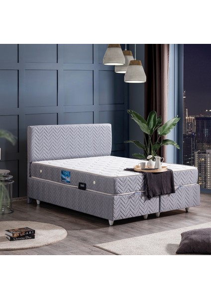 Kristal Ikili Set, Baza Başlık Seti, Gri