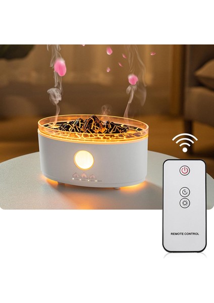 Volkan Aromaterapi Difüzör Humidifier Buhar Makinesi Nemlendirici Aroma Terapi Difüzörü 300 ml Kapasiteli 10X17 cm Ev Ofis Spa Oda Nemlendirici BN17 Beyaz