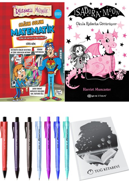 Isadora Moon 6 Okula Ejderha Götürüyor ve Sağım Solum Matematik 2li Set