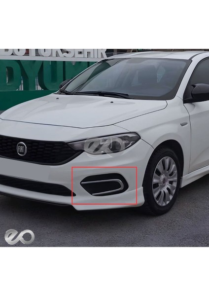 Fiat Egea Krom Sis Farı Çerçevesi 2015-2019 Paslanmaz Çelik