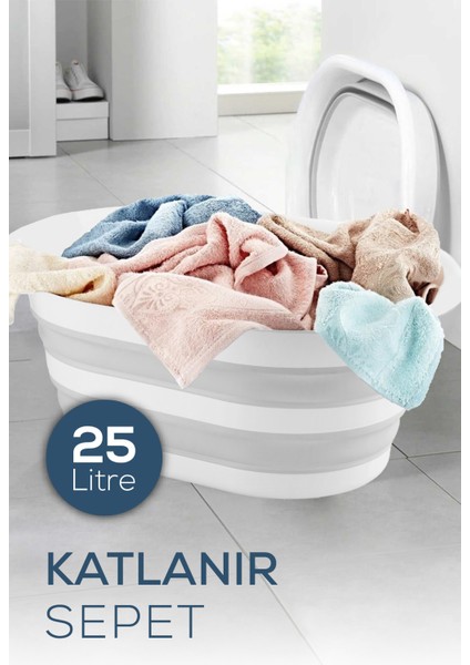 Katlanır Çamaşır Sepeti