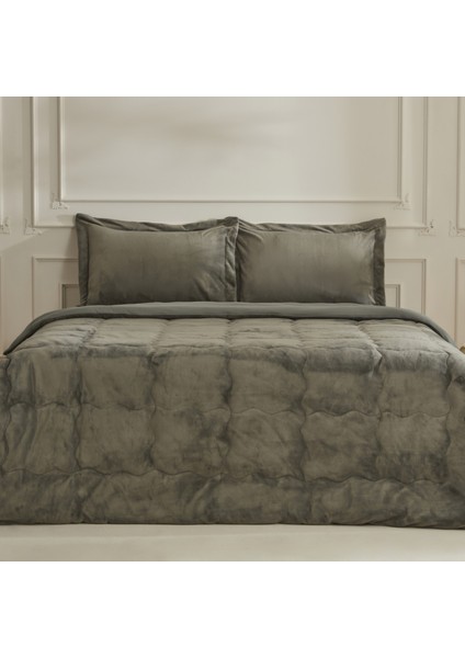 Flufy Tek Kişilik Soft Dream Comfort Set Haki