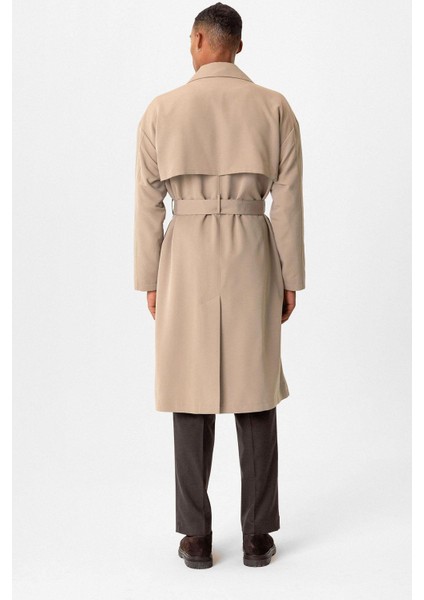 Bej Kaban Erkek Kruvaze Yaka Orta Kalınlık %100 Polyester Uzun Kol indirimleri