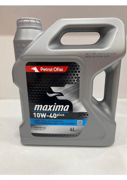 Maxima Plus 10W-40 4 Lt Motor Yağı (Üretim Yılı: 2024)