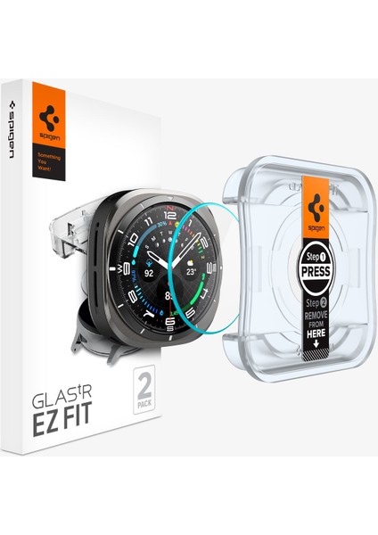 Galaxy Watch Ultra (47mm) Cam Ekran Koruyucu Kolay Kurulum GLAS.tR EZ Fit Slim HD (2 Adet) - AGL08349
