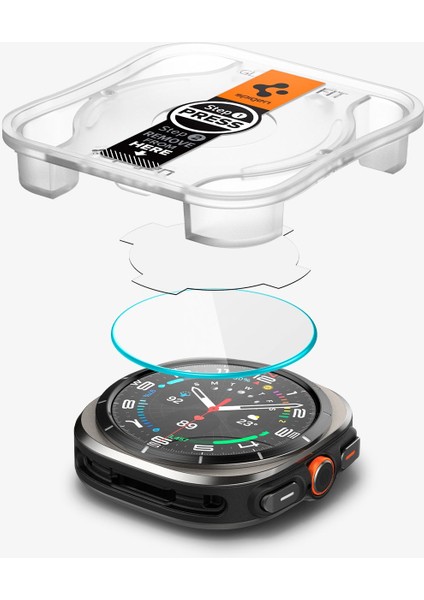 Galaxy Watch Ultra (47mm) Cam Ekran Koruyucu Kolay Kurulum GLAS.tR EZ Fit Slim HD (2 Adet) - AGL08349 modelleri