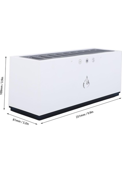 Hava Nemlendirici Difüzör Humidifier Buhar Makinesi Nemlendirici Aroma Terapi Difüzörü 900 ml Kapasiteli 10X25 cm Ev Ofis Spa Oda Nemlendirici K15 Beyaz