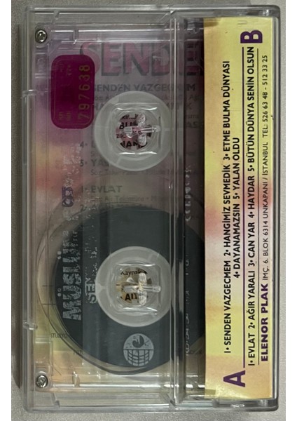 Müslüm Gürses Senden Vazgeçmem Kaset (Orjnal 1994 Dönem Baskı Kaset)