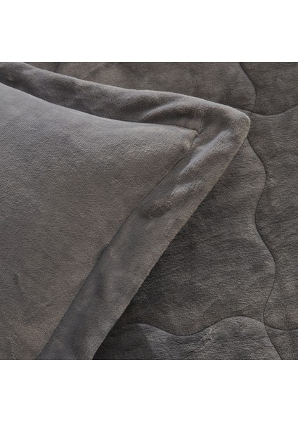 Flufy Tek Kişilik Soft Dream Comfort Set Antrasit