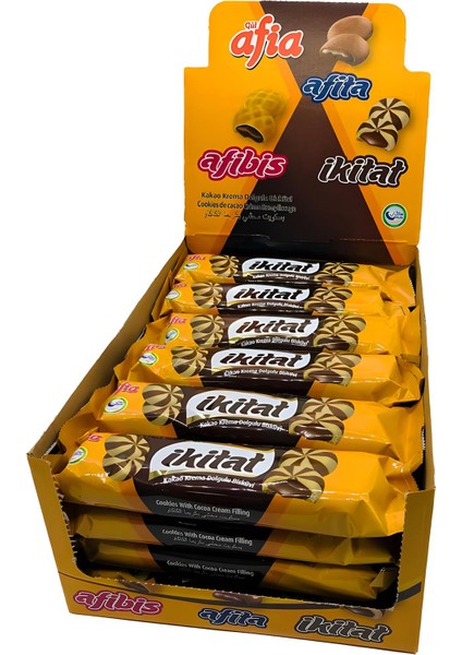 Ikitat Kakao Krema Dolgulu Bisküvi 24X75 gr