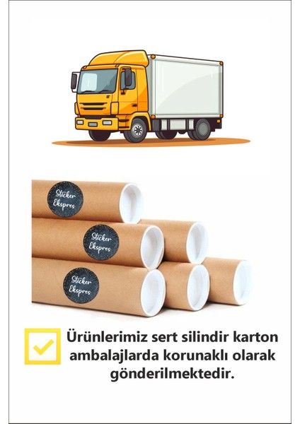Çift Taraflı Baskılı Şirin Tavşanlar ve Kar Taneleri Yeni Yıl Yılbaşı Süsü Yılbaşı Cam Sticker Seti