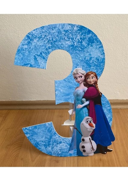 Elsa ve Anna "3" Masaönü Ayaklı Pano